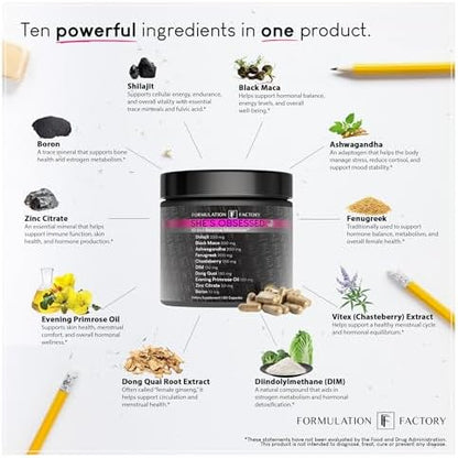 Formulation Factory Self Obsessed Gummies x She's Obsessed (Bundle) – His & Hers Vitality Stack: Men's Drive Support + Women's Hormone Balance & Vitality with Shilajit, Maca & Ashwagandha