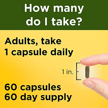 Nature Made Ashwagandha Capsules 125mg for Stress Support, 60 Capsules, 60 Day Supply