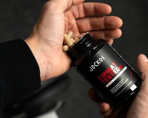 Jocko Fuel Test Booster for Men - Natural Endurance, Stamina, & Strength Booster - Muscle Builder for Men with Ginger Root, Shilajit, & Tongkat Ali, 120ct (30 Servings)