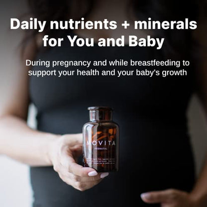 Movita Prenatal Multivitamin - During Pregnancy & Breastfeeding, (Refill Pouch)