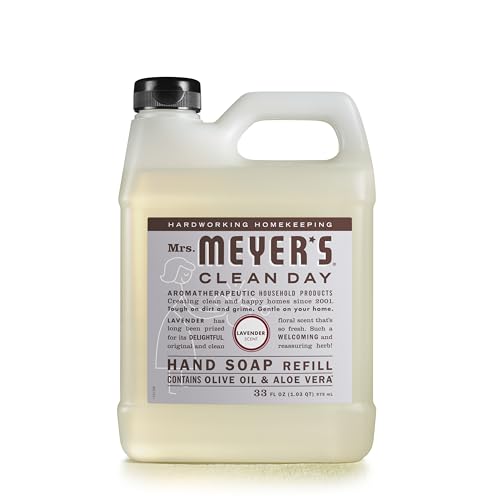 Mrs. Meyer's Clean Day Liquid Hand Soap Refill, Cruelty Free and Biodegradable Formula