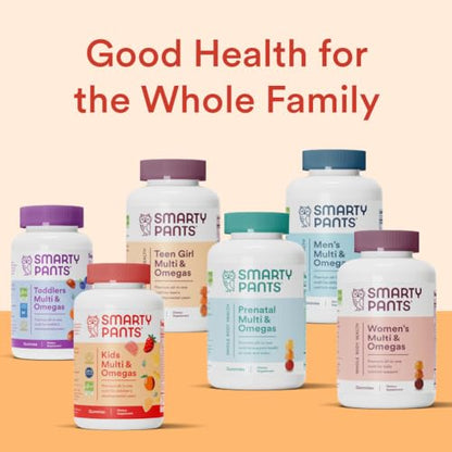 SmartyPants Kids Multivitamin Gummies: Omega 3 Fish Oil (EPA/DHA), Vitamin D3, C