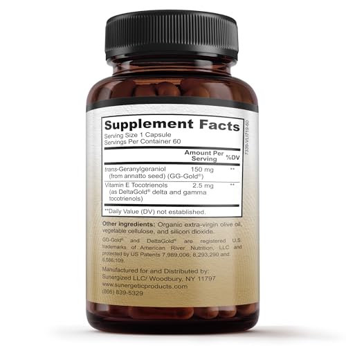 Premium Geranylgeraniol Supplement – GG-Gold 150mg with DeltaGold Vitamin E Tocotrienols