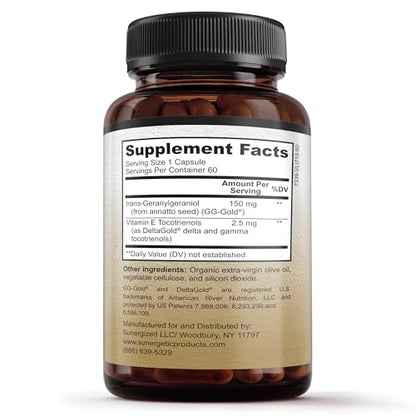 Premium Geranylgeraniol Supplement – GG-Gold 150mg with DeltaGold Vitamin E Tocotrienols