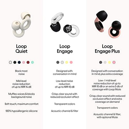 Loop Engage Earplugs for Conversation – Low-Level Noise Reduction