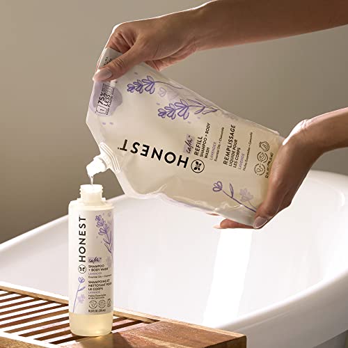 The Honest Company 2-in-1 Cleansing Shampoo + Body Wash Refill Pouch | Gentle for Baby