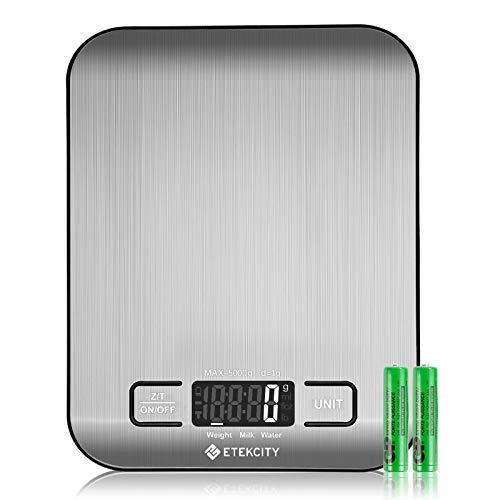 Etekcity Food Scale, Digital Kitchen Scale, 304 Stainless Steel, Weight in Grams