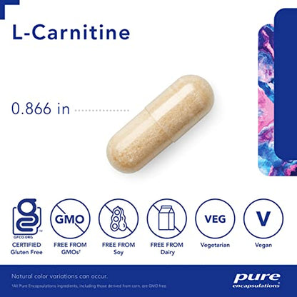 Pure Encapsulations L-Carnitine | Hypoallergenic Supplement for Cardiovascular and Endurance Support