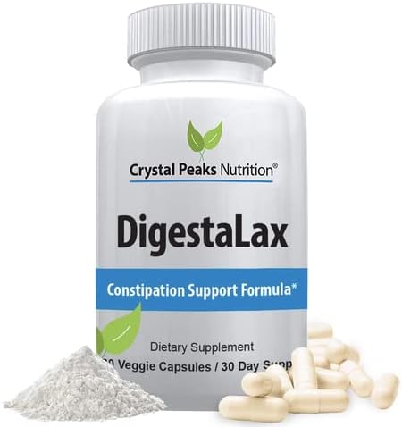 DigestaLax Increase Nutrition & Constipation Support - Helps Improve Easy Digestion & Natural Colon Absorption + Gas, Bloating, and Cramping Relief, Calcium Blend for Gut Health, 60 Veggie Capsules