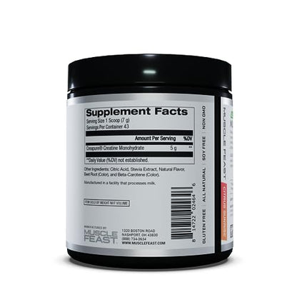 Muscle Feast Creapure Creatine Monohydrate Powder, Vegan Keto Gluten-Free, All Natural