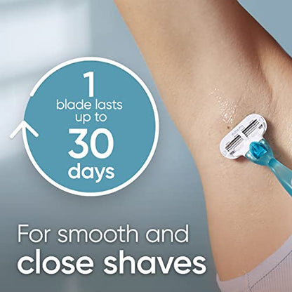 Gillette Venus Smooth Womens Razor Blade Refills, 8 Count, Lubracated to Protect