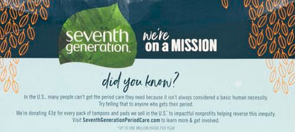 Seventh Generation Pantiliner Pads, Free & Clear, 50 Count