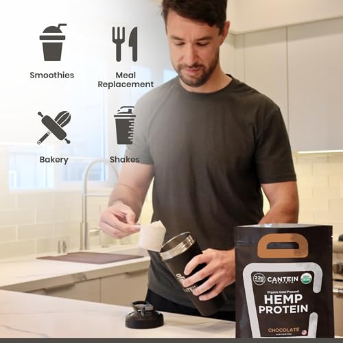 Cantein Organic Hemp Protein Powder | Vegan Protein Powder for Protein Shake | 22g