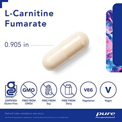Pure Encapsulations L-Carnitine Fumarate | Hypoallergenic Supplement Support for Enhanced
