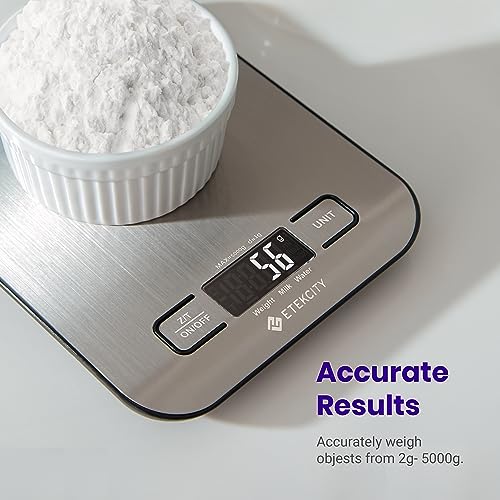 Etekcity Food Scale, Digital Kitchen Scale, 304 Stainless Steel, Weight in Grams
