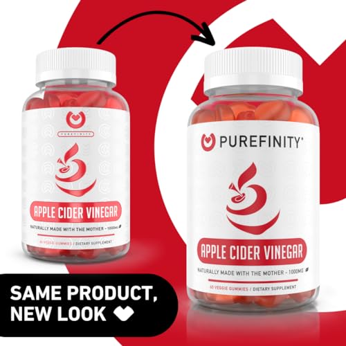 PUREFINITY Apple Cider Vinegar Gummies – Raw, Natural, Unfiltered ACV from The Mother