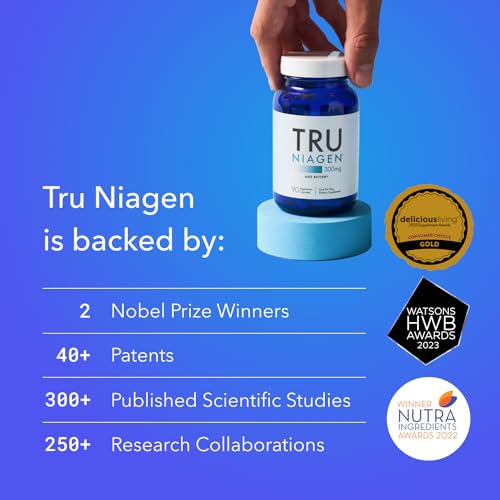 TRU NIAGEN 300mg | Patented Nicotinamide Riboside NAD+ Supplement | NR Supports
