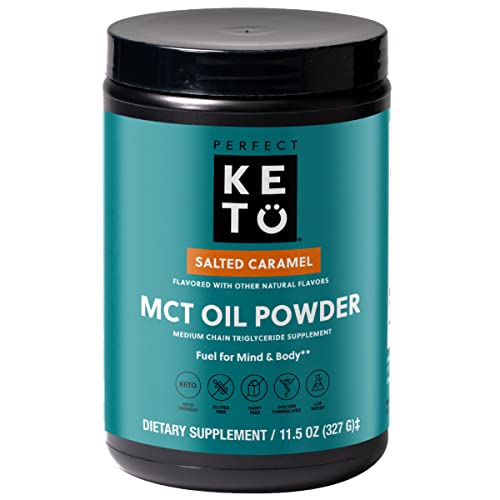 Perfect Keto MCT Oil Powder, Medium Chain Triglycerides, Ketogenic Non-Dairy Coffee 