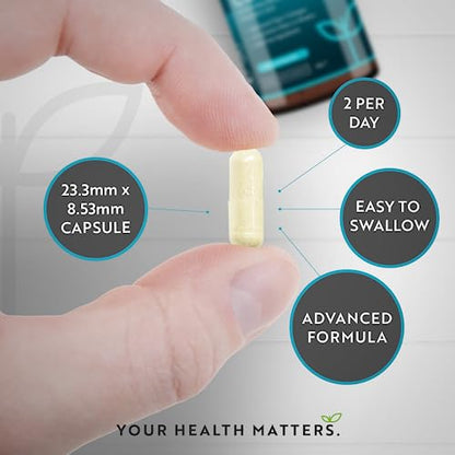Marine Collagen 1000mg Enhanced with Hyaluronic Acid 100mg - 90 Super Strength Capsules
