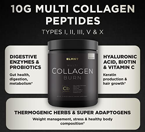 Super Collagen Burn - Premium Collagen Powder for Women Weight & Beauty w. Apple C Vinegar