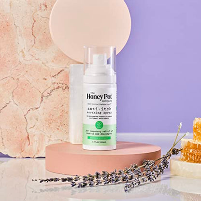 The Honey Pot Company - Feminine Anti-Itch Spray -at Home or On The Go Medicated Spray