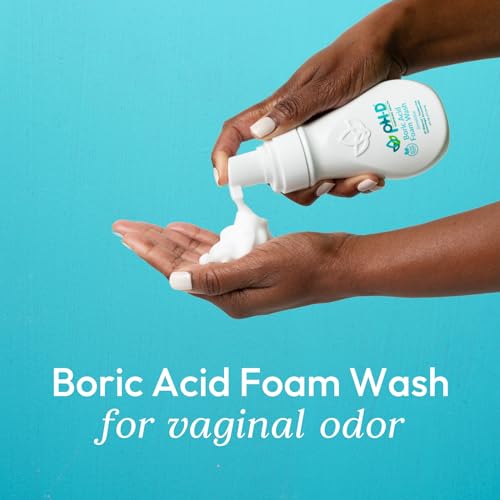 pH-D Feminine Health - Boric Acid Foam Wash - pH-Balanced, Paraben-Free, and Plant-based