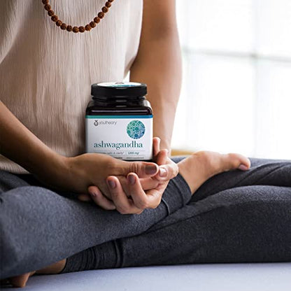 Youtheory ashwagandha Capsule, Helps Maintain Normal cortisol Level, Helps Reduce