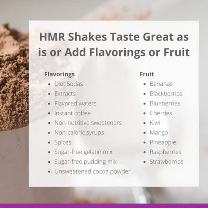 HMR "Classic" 800 Shake Meal Replacement Mix | Chocolate Shake Powder to Support Healthy