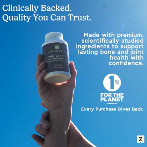 Zen Principle Zengility® Joint Support & Bone Strength Supplement – 3 Bottle Bundle