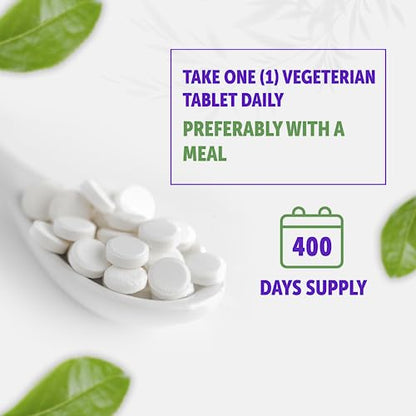 Chromium Picolinate 1000mcg | 400 Tablets | Support Carbohydrate Breakdown & Metabolism