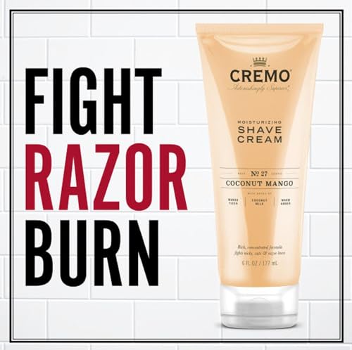 Cremo Coconut Mango Moisturizing Shave Cream, Astonishingly Superior Ultra-Slick