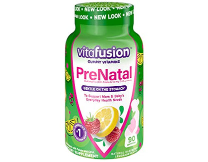 Vitafusion Prenatal, Gummy Vitamins IyVNst, 3Pack (90 Count)
