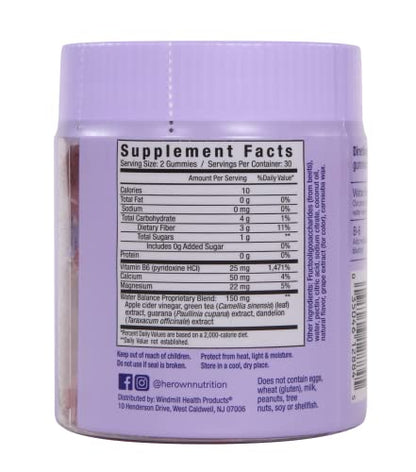 her own Debloat Gummy, Bloating and Gas Relief, Helps Reduce Water Retention