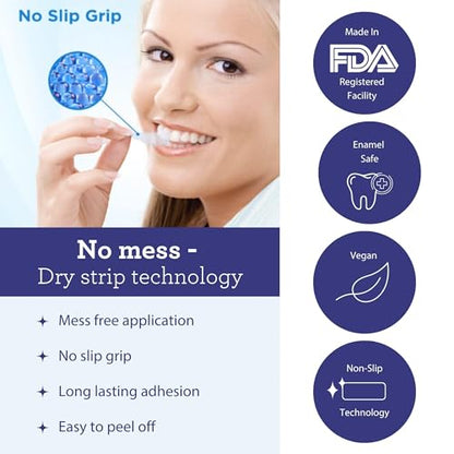 GuruNanda Teeth Whitening Strips - 7 Treatments with 14 Strips - Professional, Enamel-Safe