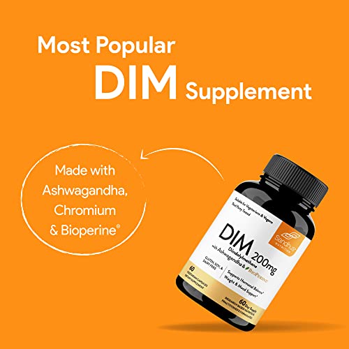 Sandhu's DIM Supplement 200 mg -60 Capsules - Diindolymethane with Ashwagandha