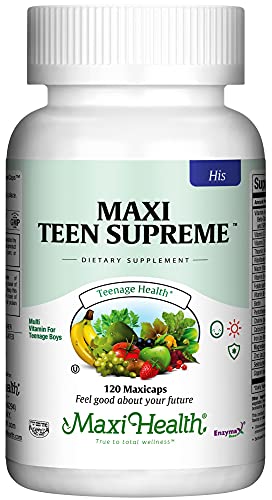 Maxi Health Teen Supreme HIS Vitamins for Teen Boys (120) - Teen Multivitamin for Young