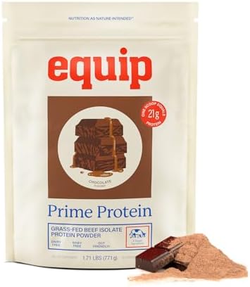 Equip Foods Prime Protein Powder Chocolate & Prime Protein Powder Salted Caramel