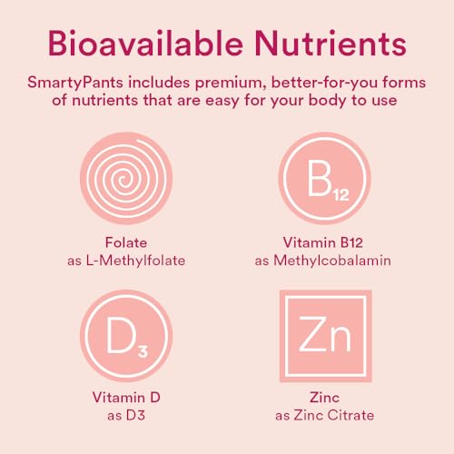 SmartyPants Women's Multivitamin Gummies: Omega 3 Fish Oil (EPA/DHA), Methylfolate