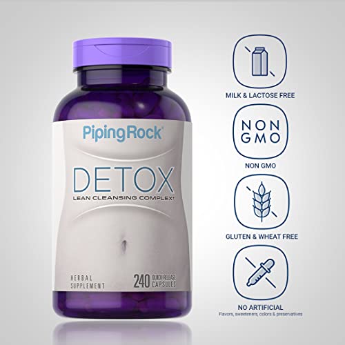 Piping Rock Detox Cleanse Capsules | 240 Pills | Herbal Complex | Lean Formula