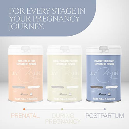 LUV&LIFE Postpartum Vitamin Supplement Powder Vanilla Flavored Has Postnatal Multivitamins
