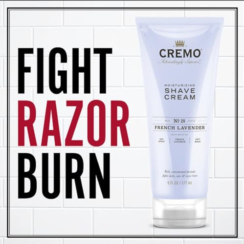 Cremo French Lavender Moisturizing Shave Cream, Astonishingly Superior Shaving Cream