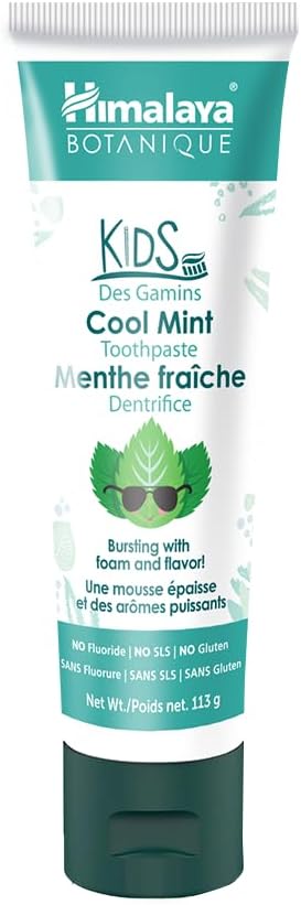 Himalaya Botanique Kids Toothpaste, Cool Mint, 4 Oz, 1 Pack