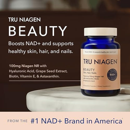 TRU NIAGEN Whole-Body Benefits Bundle | 300mg NAD + Beauty for Skin, Hair & Nails + Immune Defense
