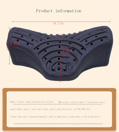 LANYANZI Purple moxibustion Pillow Cervical Vertebra Pillow moxibustion Waist moxibustion Box