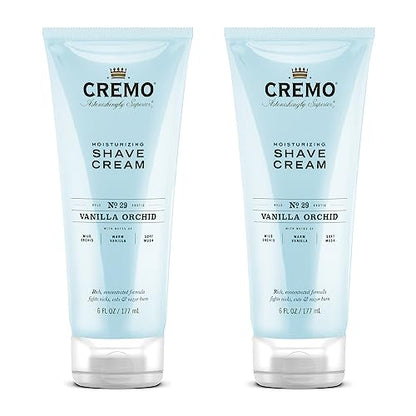 Cremo Vanilla and Orchid Moisturizing Shave Cream, Astonishingly Superior Ultra-Slick 