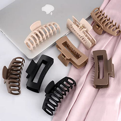 LuSeren Hair Clips for Women 4.3 Inch Large Hair Claw Clips for Women Thin Thick Curly
