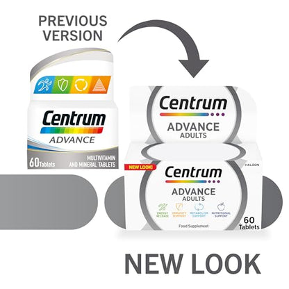 Centrum Advance Multivitamin & Mineral Supplements, 24 essential nutrients including