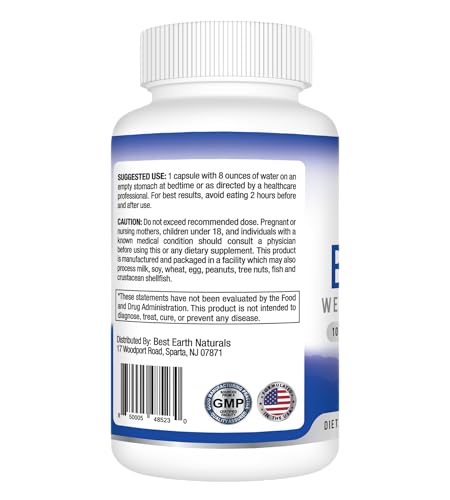 Best Earth Naturals Bedtime Weight Loss Supplement - Helps Boost Metabolism