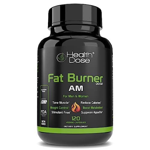 Health Dose Fat Burner AM. Weight Control & Metabolism Boost. For Active Lifestyles.
