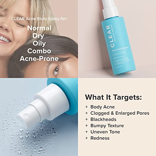 Paula's Choice CLEAR Back & Body Exfoliating Acne Spray, 2% BHA (Salicylic Acid)